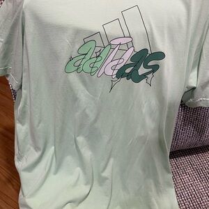 Adidas Mint Green Tee with Logo